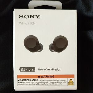 NEW - Sony WF-C710N Wireless Earbuds in Black
